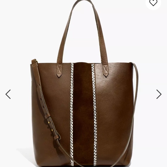 NWT Madewell The Suede Inset Edition Medium Transport Tote - Picture 9 of 9